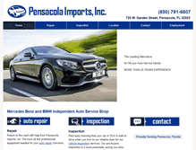 Tablet Screenshot of pensacolaimports.com